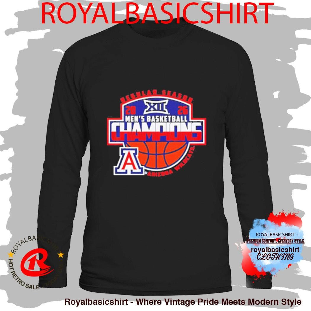 Arizona Wildcats 2026 Big 12 Men’s Basketball Regular Season Champions Shirt