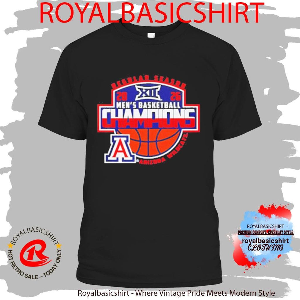 Arizona Wildcats 2026 Big 12 Men’s Basketball Regular Season Champions Shirt
