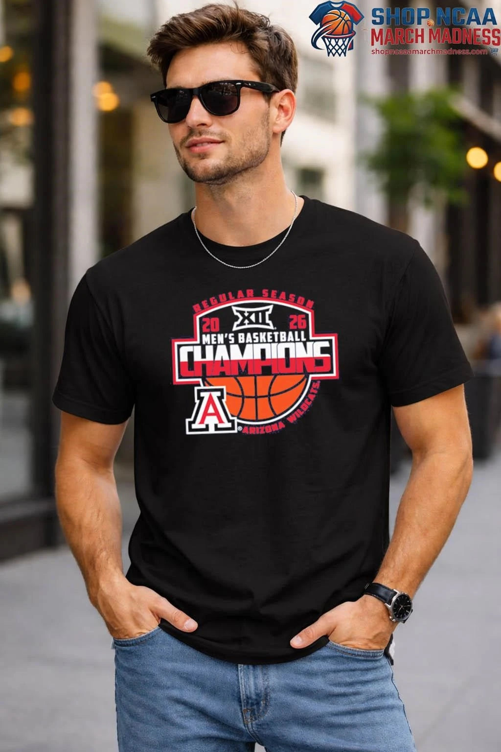 Arizona Wildcats 2026 Big 12 Men’s Basketball Regular Season Champions T-shirt