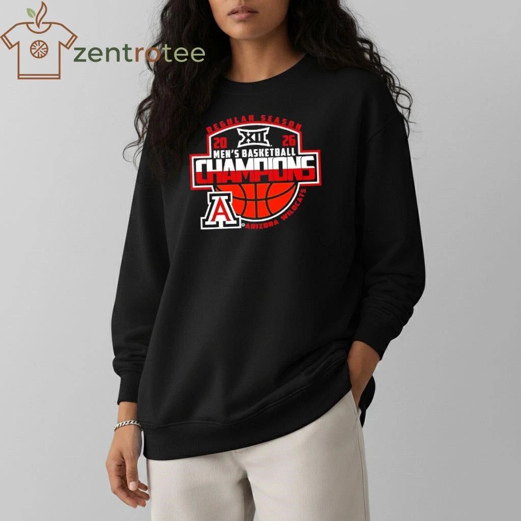 Arizona Wildcats 2026 Big 12 Men’s Basketball Regular Season Champions tee