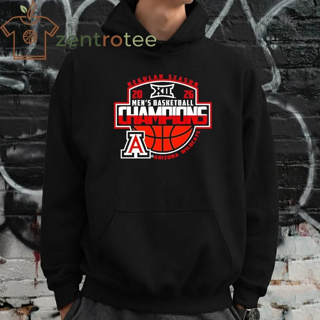 Arizona Wildcats 2026 Big 12 Men’s Basketball Regular Season Champions tee