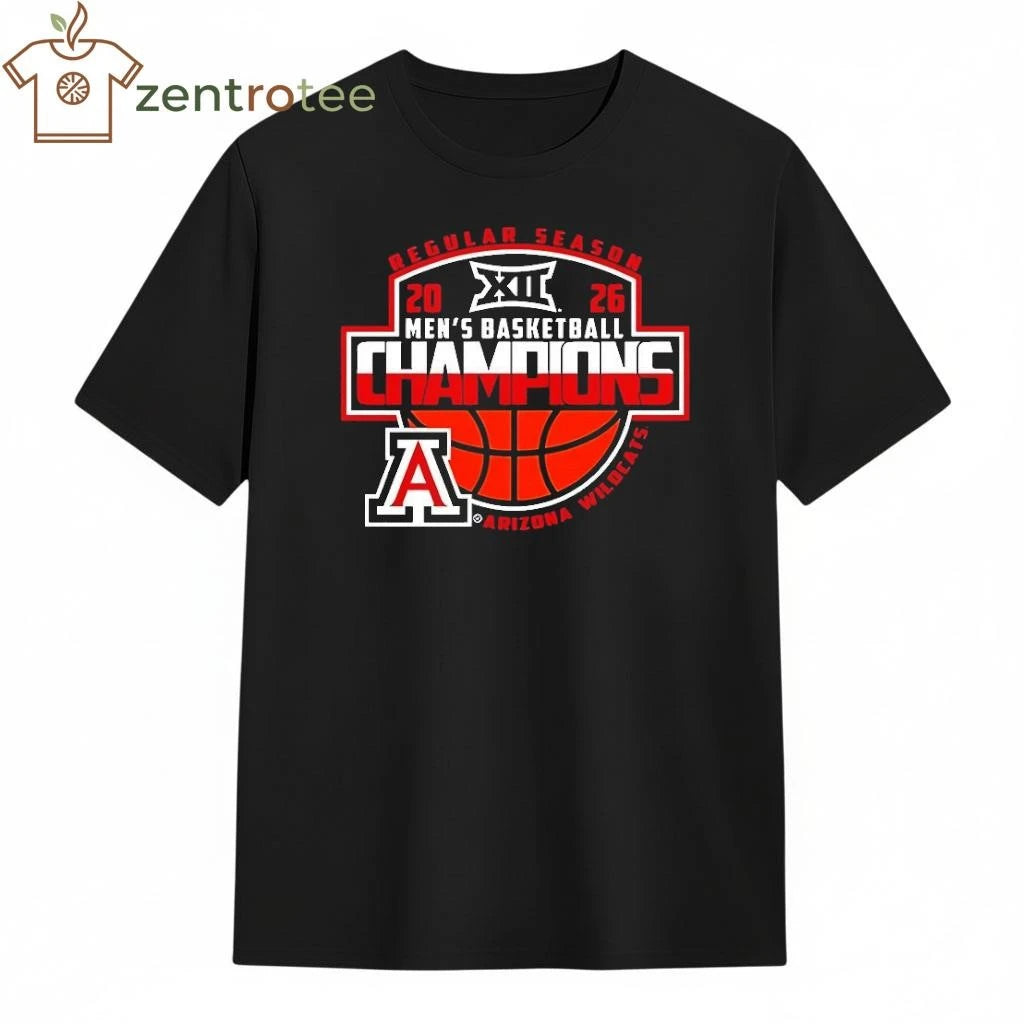 Arizona Wildcats 2026 Big 12 Men’s Basketball Regular Season Champions tee