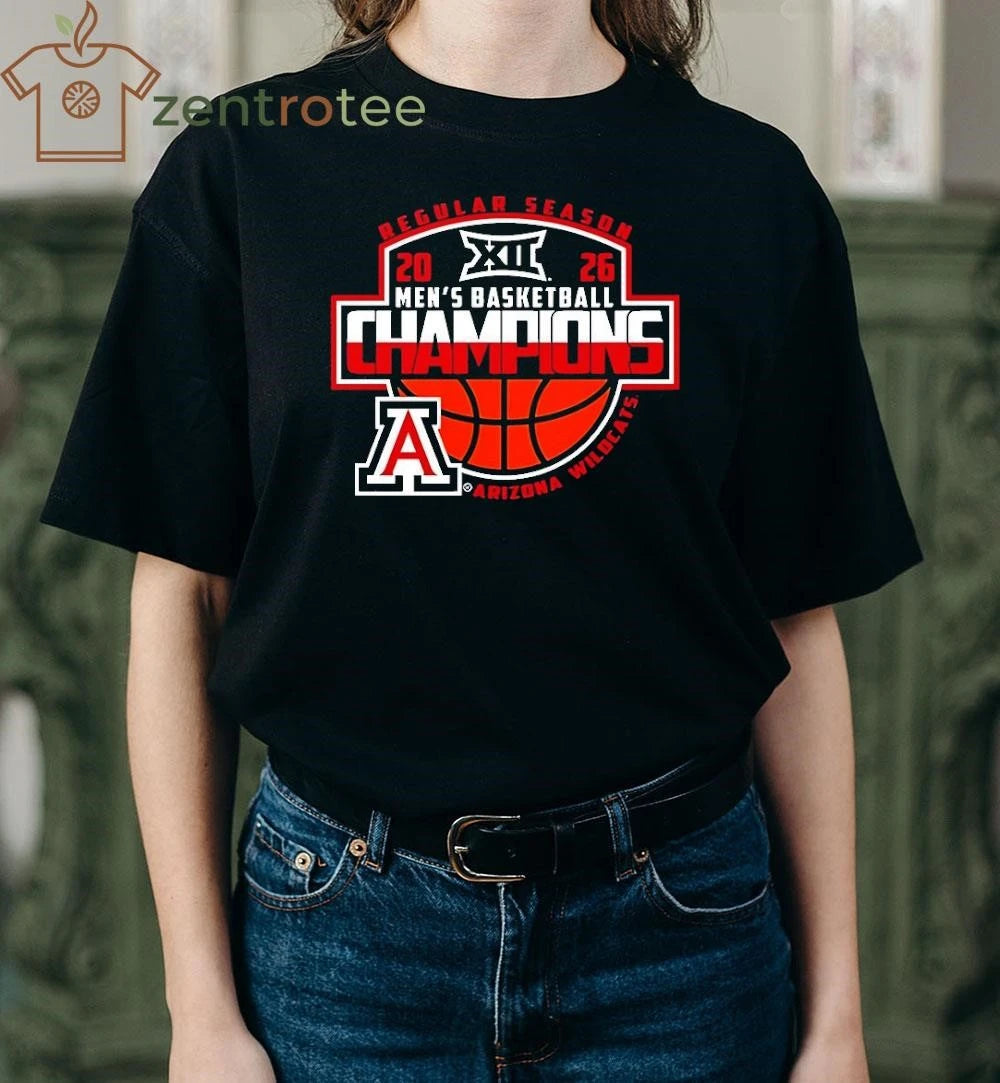 Arizona Wildcats 2026 Big 12 Men’s Basketball Regular Season Champions tee