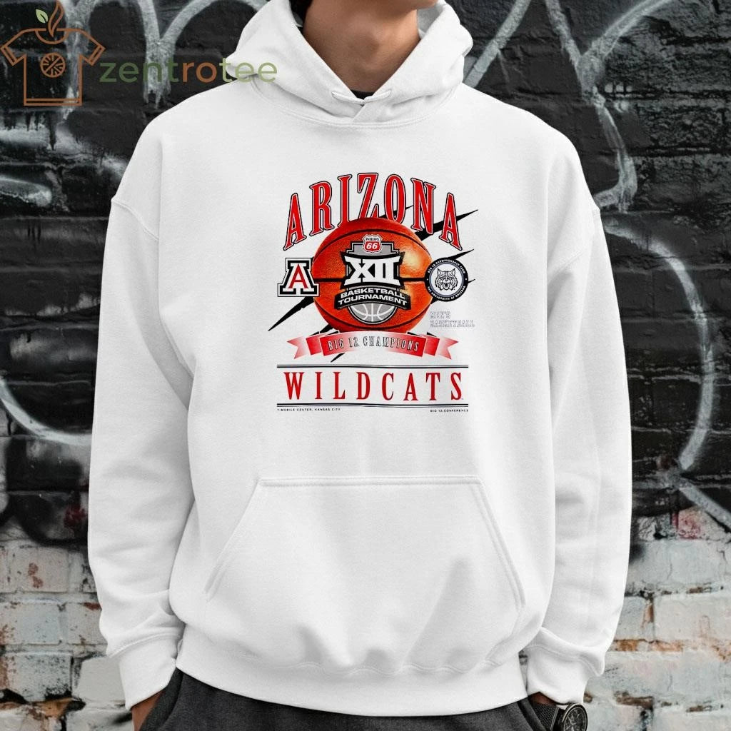 Arizona Wildcats 2026 Big 12 Men’s Basketball Tournament Champions Locker Room tee