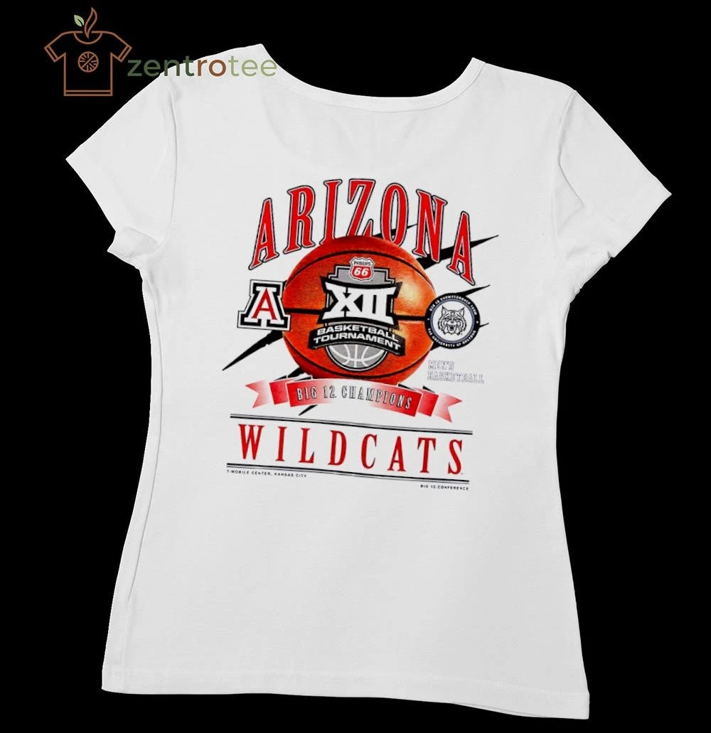 Arizona Wildcats 2026 Big 12 Men’s Basketball Tournament Champions Locker Room tee