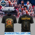 Arizona Wildcats 2026 Big 12 Men’s Basketball Tournament Champions T-Shirt