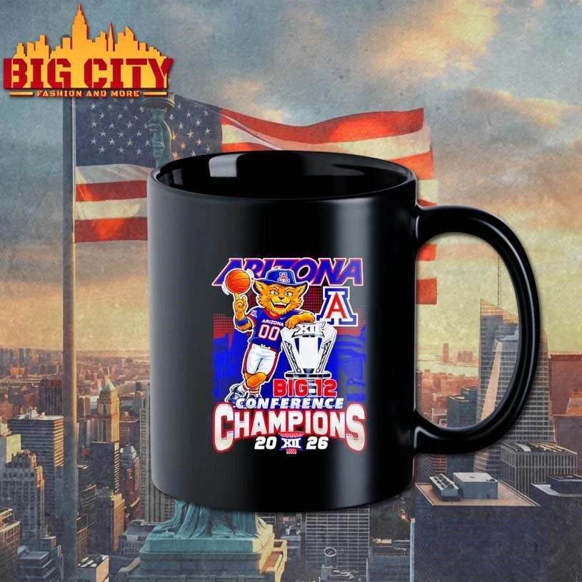 Arizona Wildcats’ 2026 Big 12 Tournament Champions mascot trophy Shirt