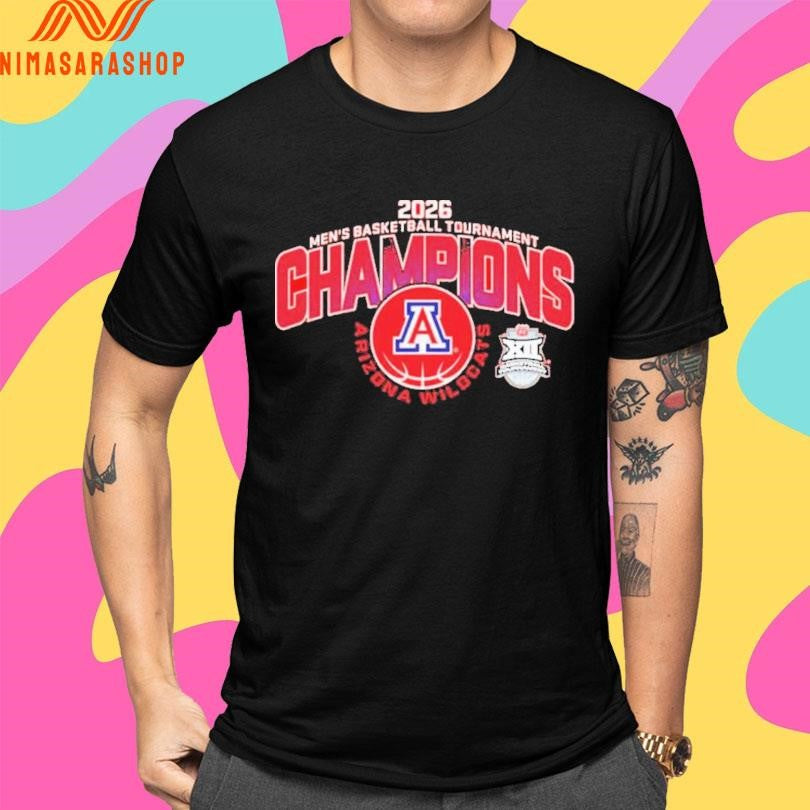 Arizona Wildcats 2026 Men’s Basketball Tournament Champions Shirts