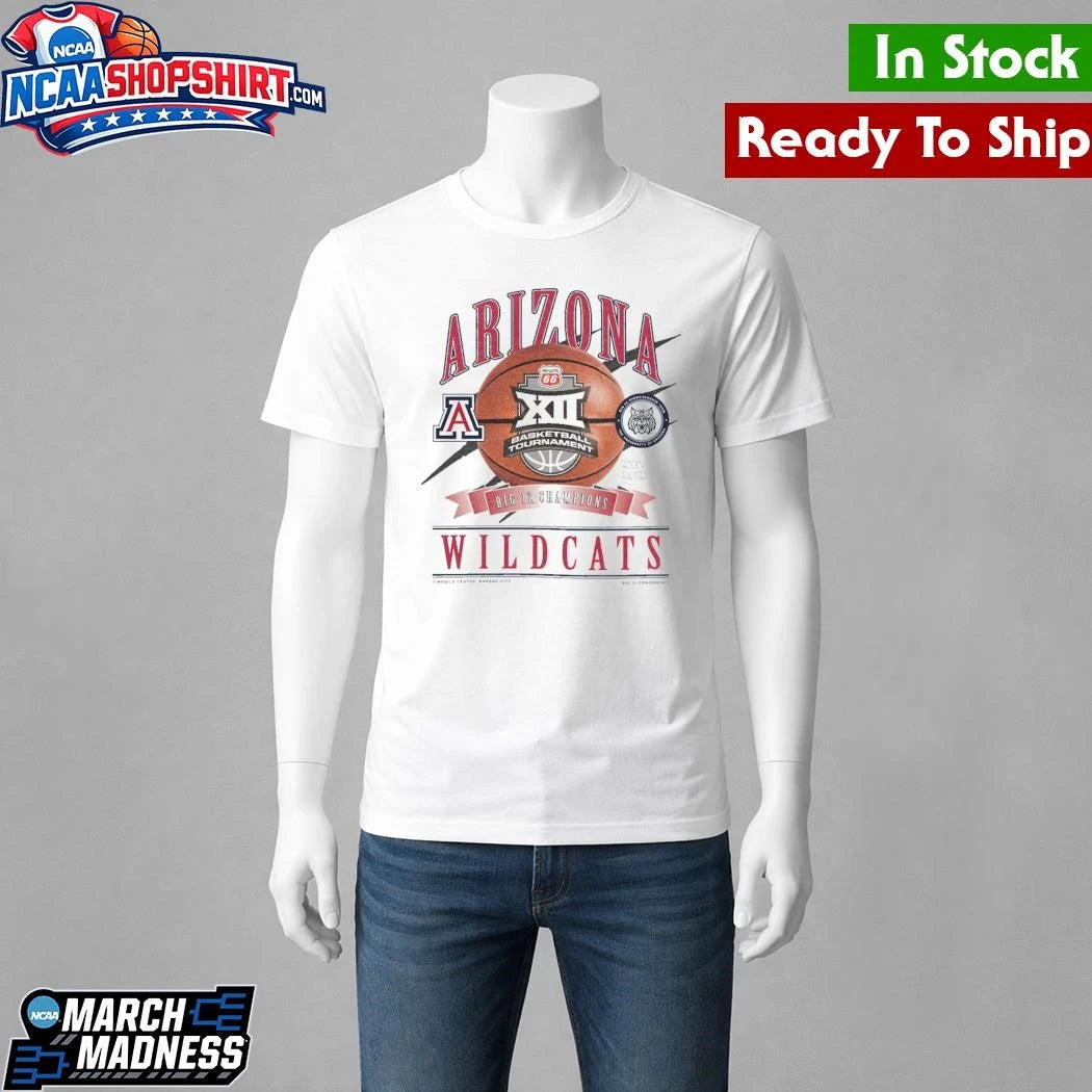 Arizona Wildcats Big 12 Men’s Basketball Champions Shirt
