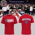 Arizona Wildcats Big 12 Men’s Basketball Regular Season 2026 Logo Two Sided T-Shirt