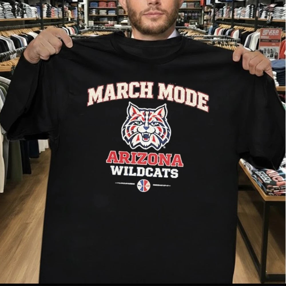 Arizona Wildcats March Mode for Game Day and Tournament Basketball Shirt