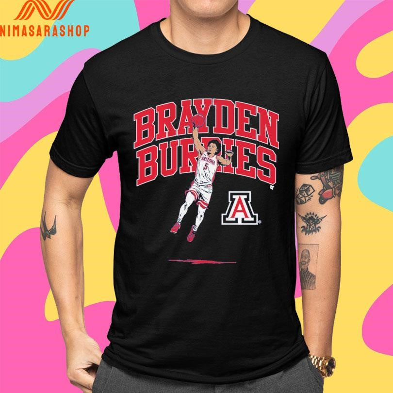 Arizona Wildcats Men’s Basketball Air Brayden Burries Shirts