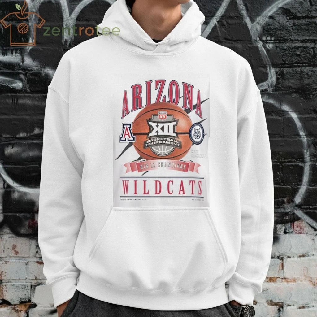 Arizona Wildcats New Era 2026 Big 12 Men’s Basketball Tournament Champions Locker Room tee