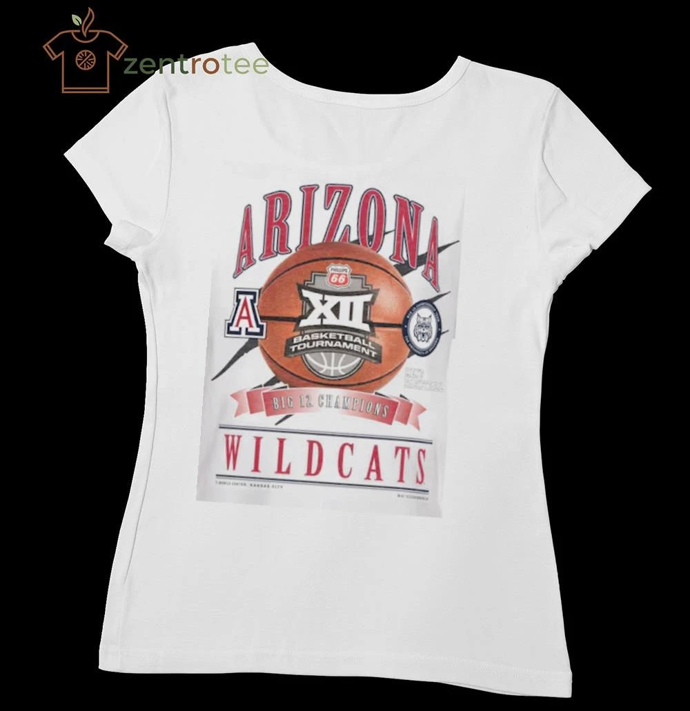Arizona Wildcats New Era 2026 Big 12 Men’s Basketball Tournament Champions Locker Room tee