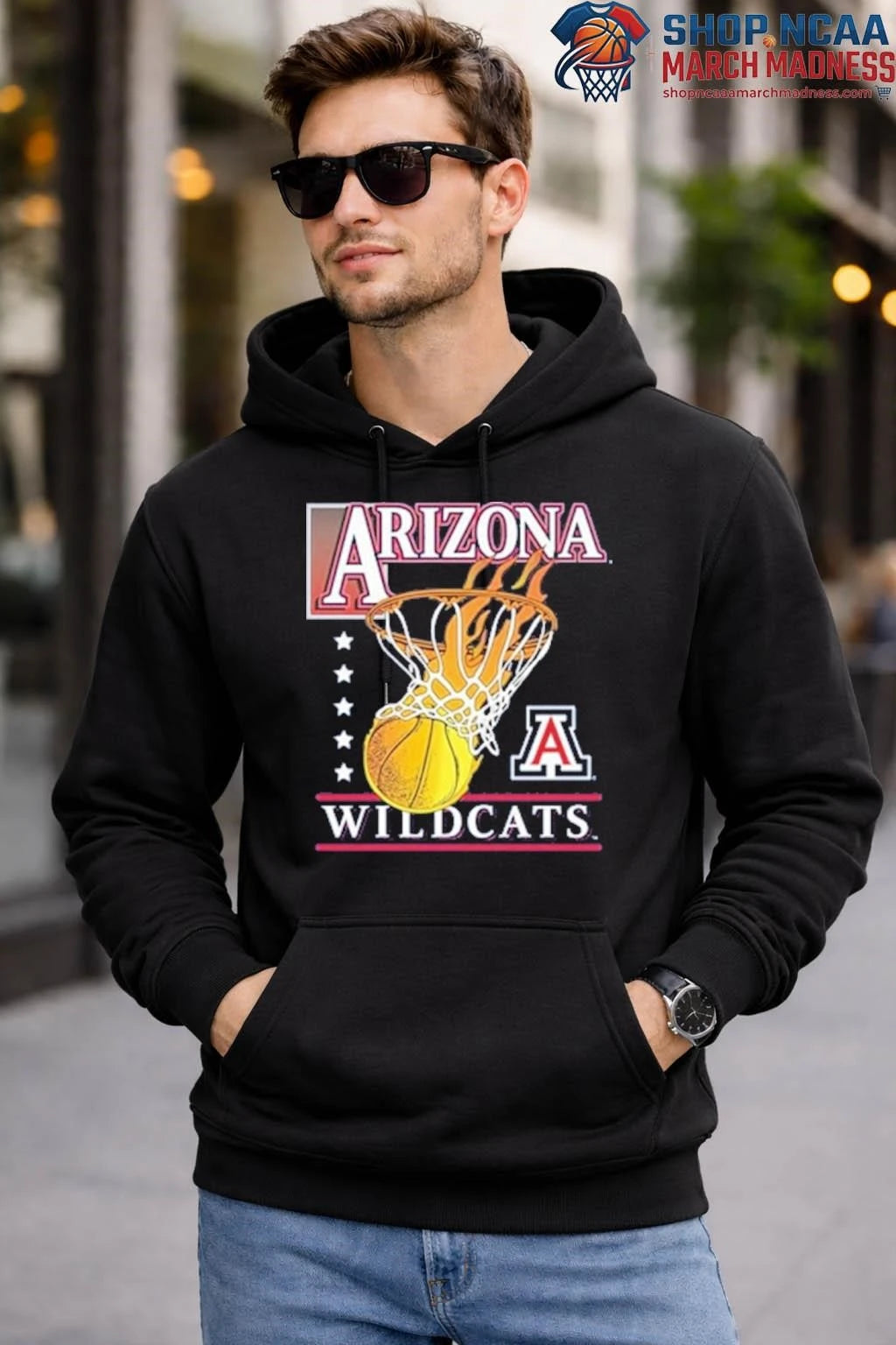 Arizona Wildcats SLAM Basketball Hoops T Shirt