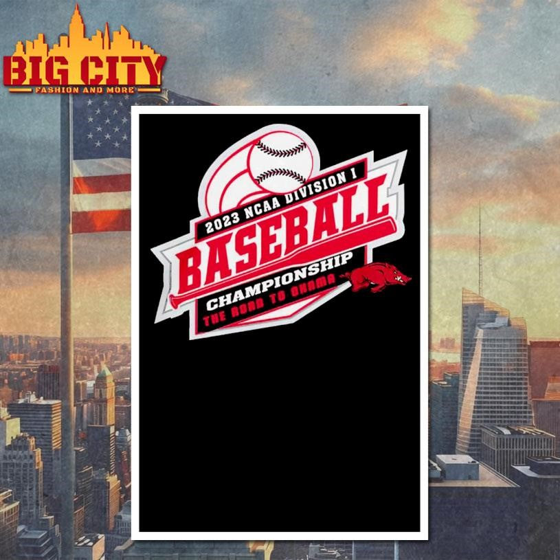 Arkansas Razorbacks 2023 Ncaa Division I Baseball Championship The Road To Omaha Logo Shirt
