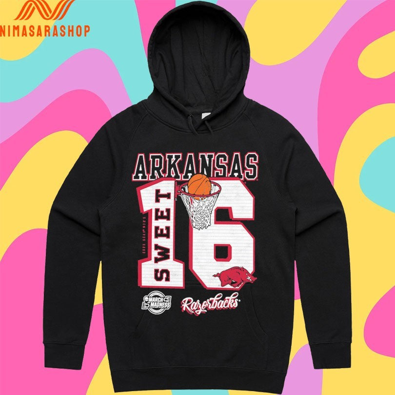 Arkansas Razorbacks 2026 Ncaa March Madness Sweet 16 Shirts