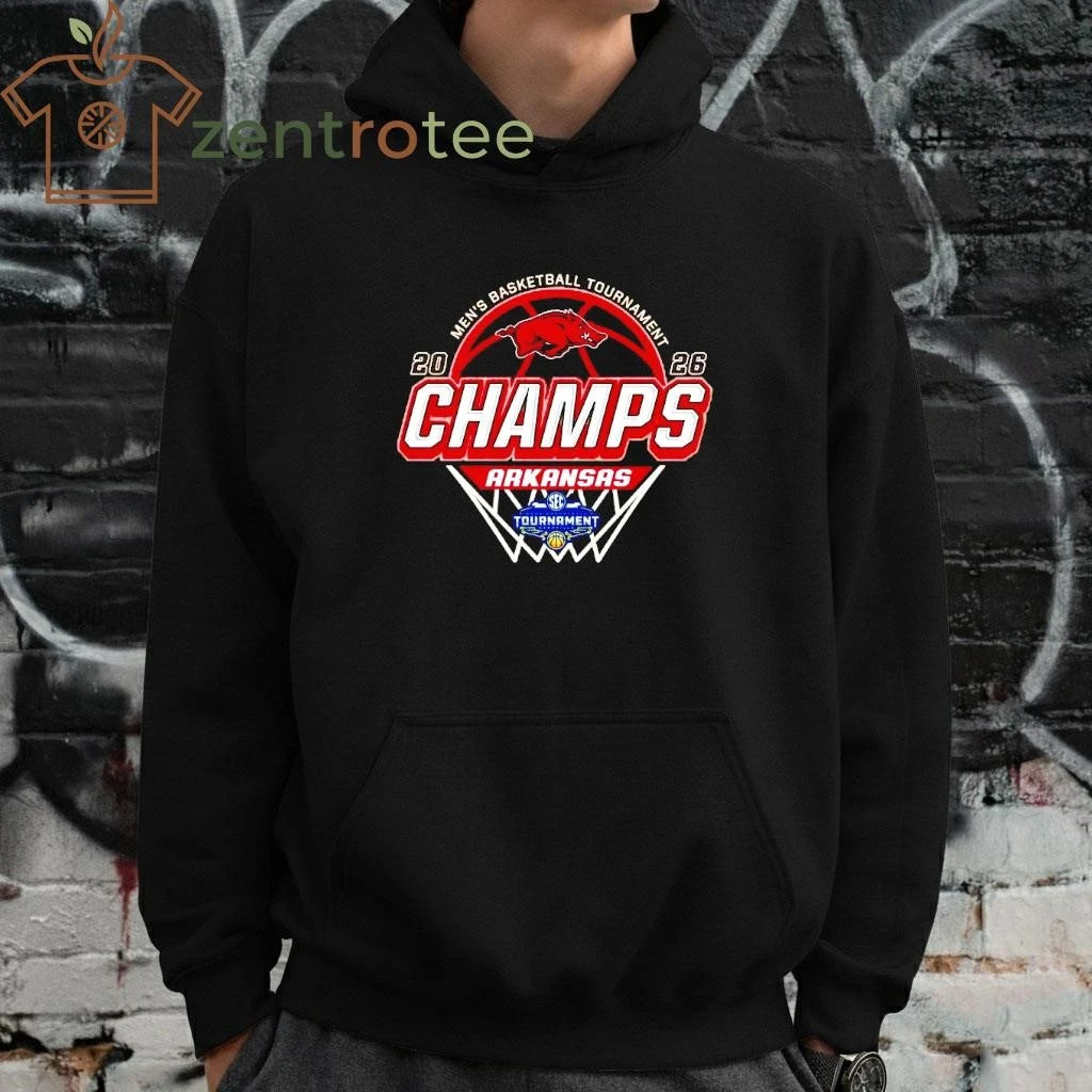 Arkansas Razorbacks 2026 SEC Men’s Basketball Tournament Champions Locker Room tee