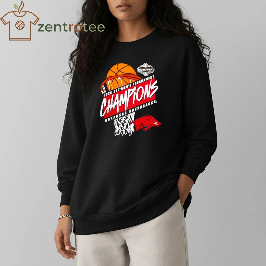 Arkansas Razorbacks 2026 SEC Men’s Basketball Tournament Champions tee