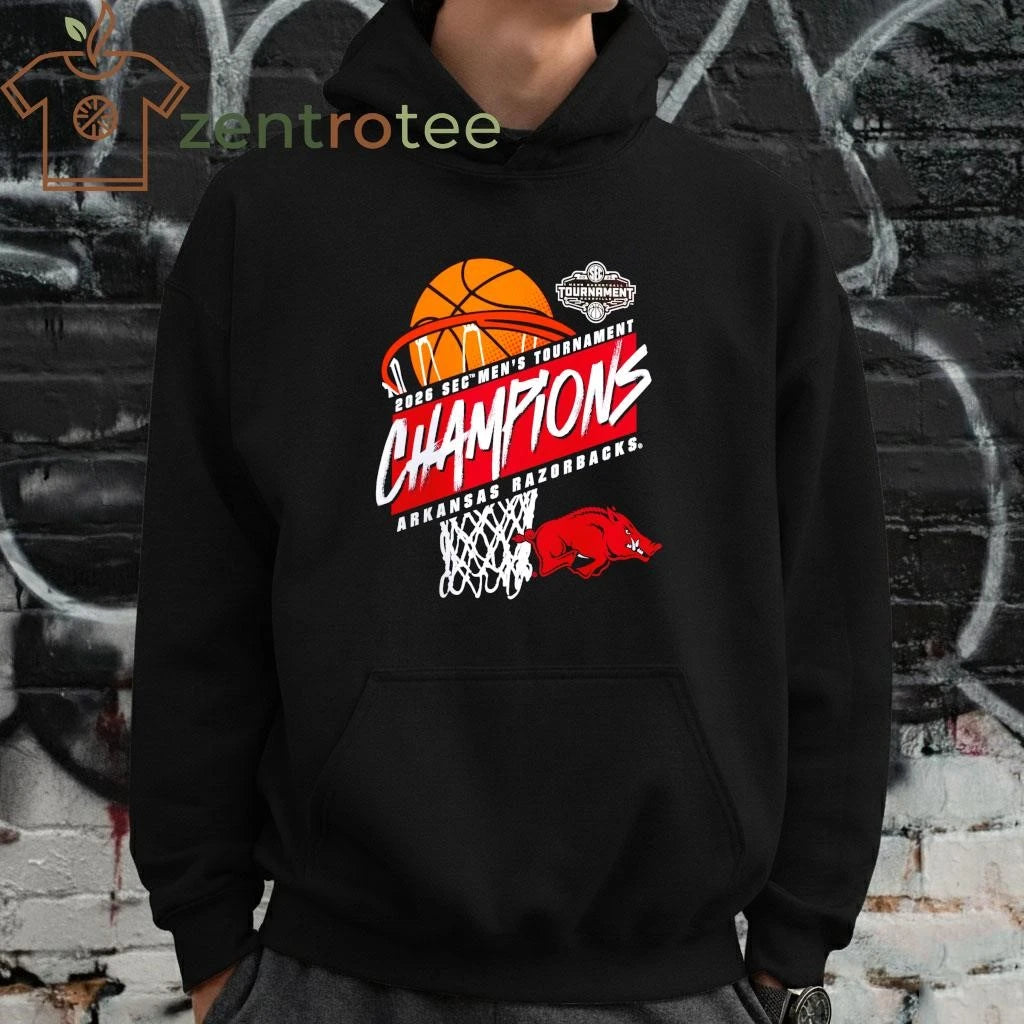Arkansas Razorbacks 2026 SEC Men’s Basketball Tournament Champions tee