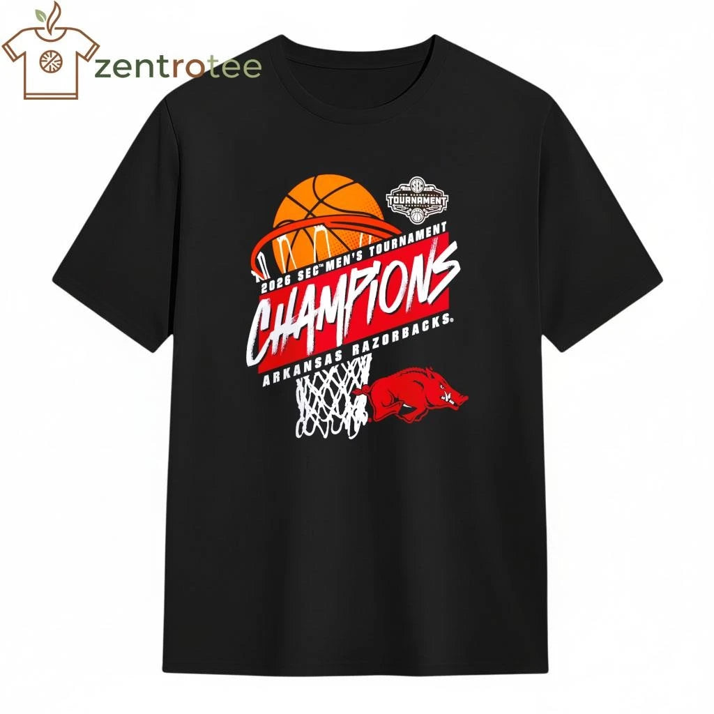 Arkansas Razorbacks 2026 SEC Men’s Basketball Tournament Champions tee
