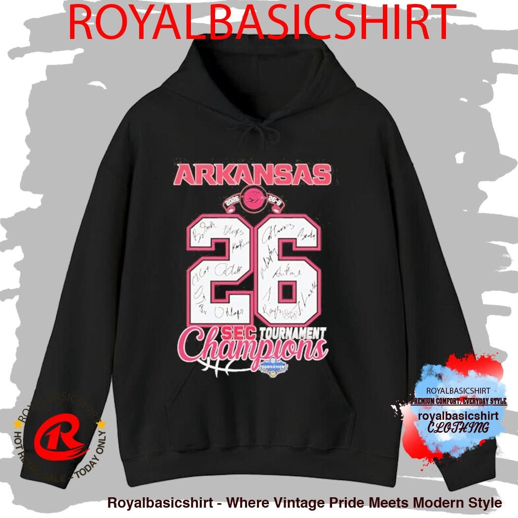 Arkansas Razorbacks’ 2026 SEC Tournament Championship 26 8 Shirt