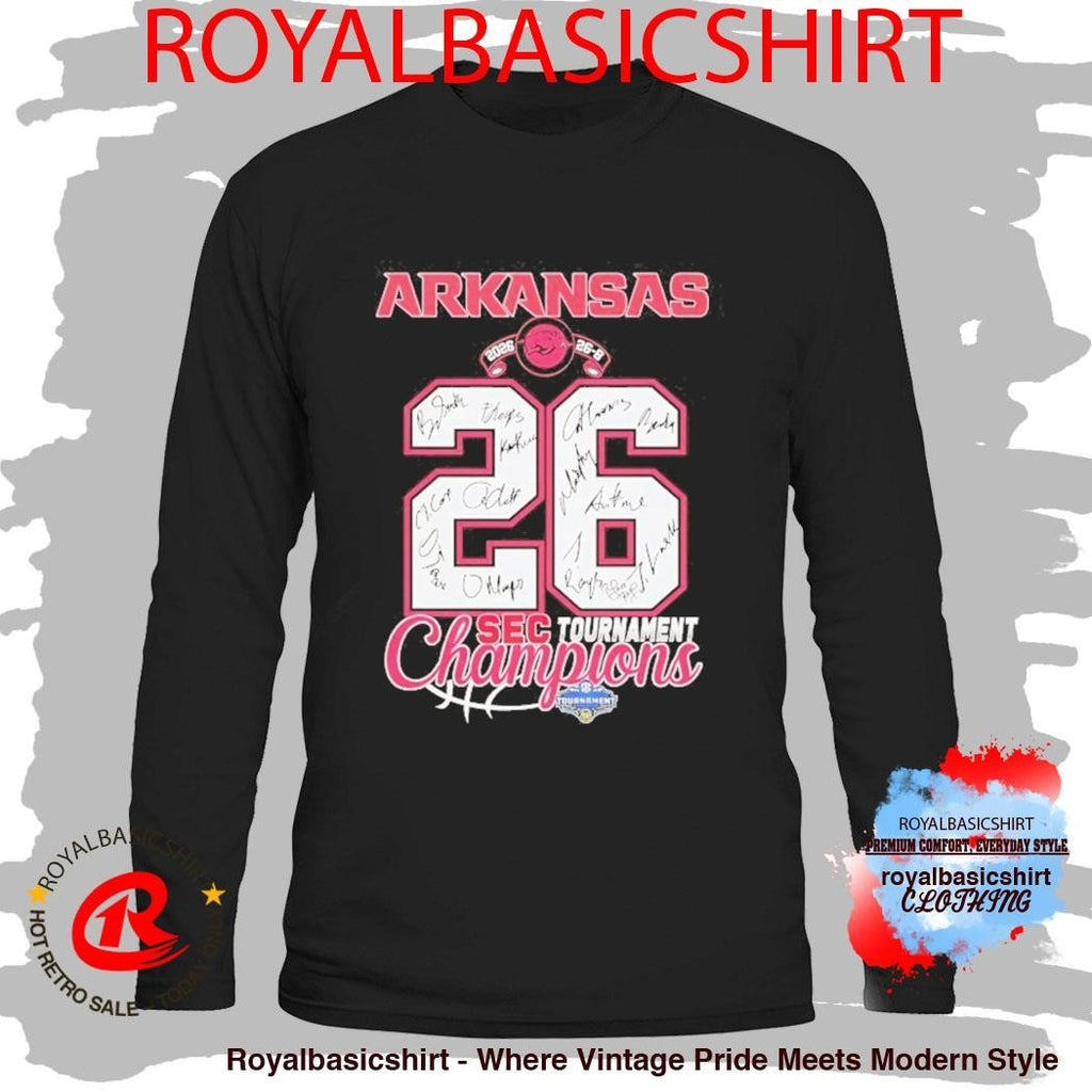 Arkansas Razorbacks’ 2026 SEC Tournament Championship 26 8 Shirt