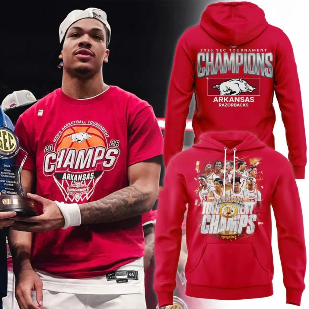 Arkansas Razorbacks 2026 Sec Tournament Champions T-Shirt