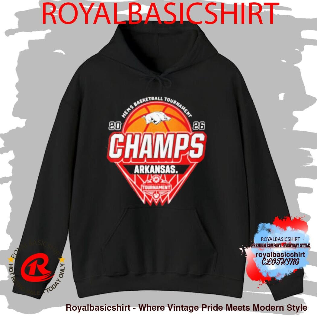 Arkansas Razorbacks Champions 2026 SEC Men’s Basketball Tournament 2026 Logo Shirt