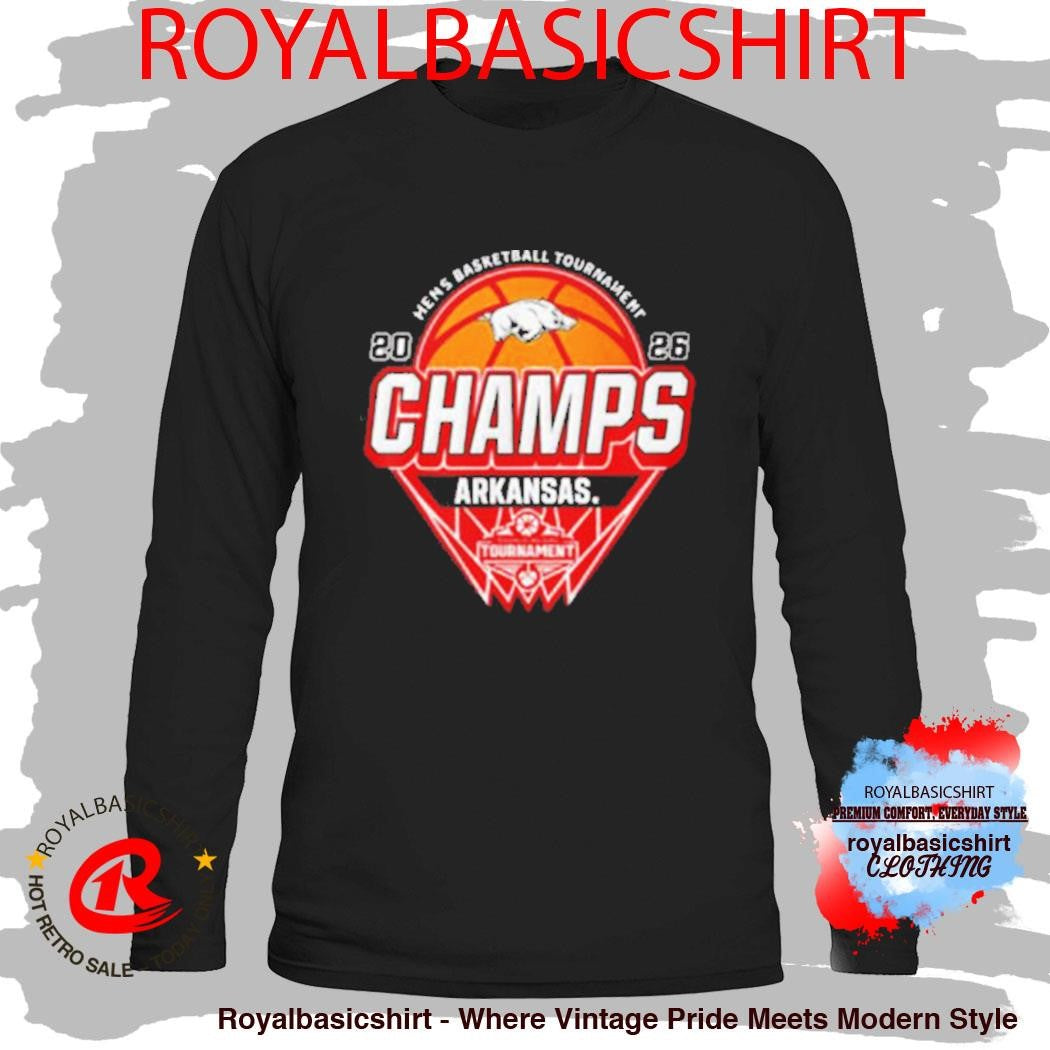 Arkansas Razorbacks Champions 2026 SEC Men’s Basketball Tournament 2026 Logo Shirt