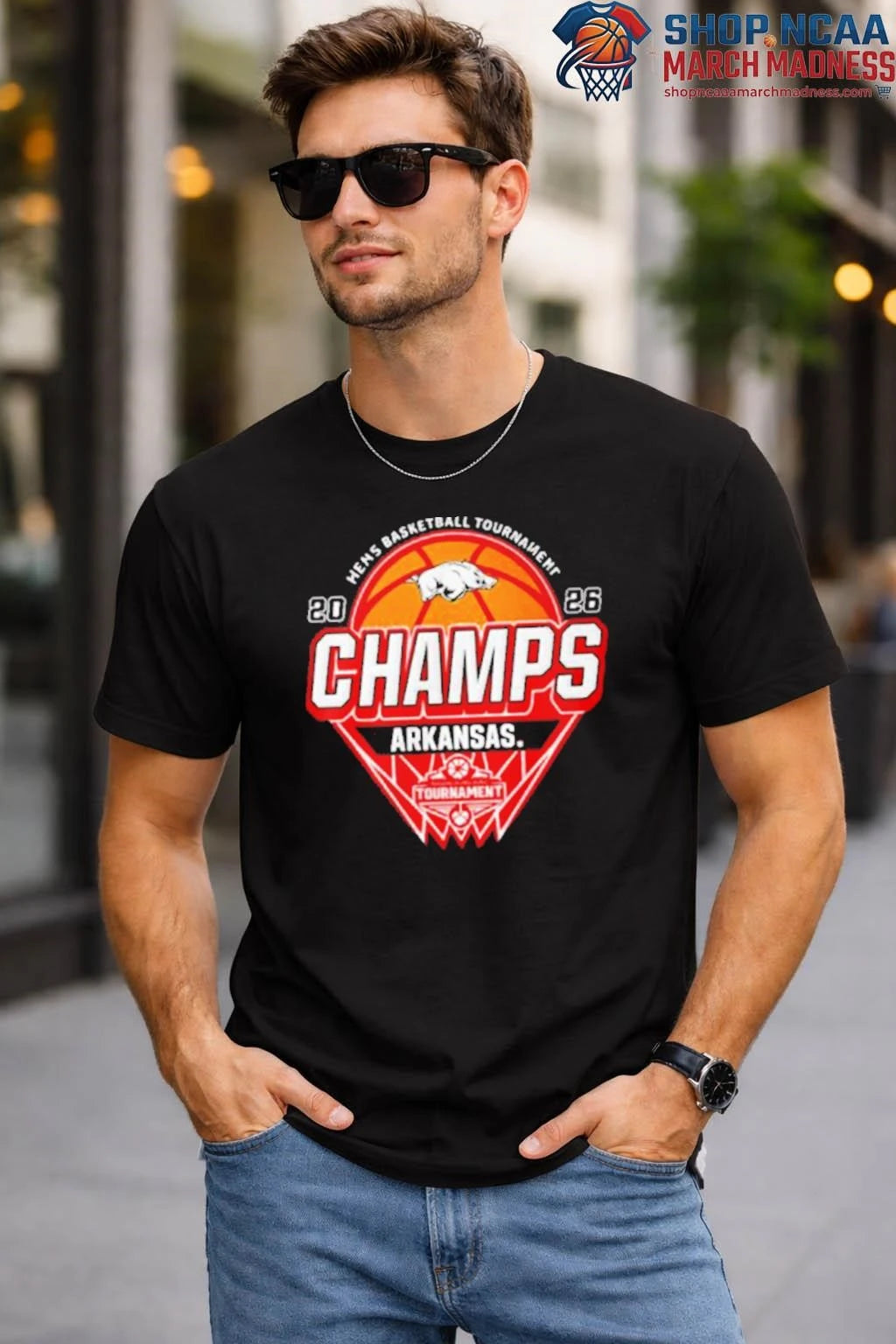 Arkansas Razorbacks Champions 2026 SEC Men’s Basketball Tournament 2026 Shirt Arkansas Razorbacks Champions 2026