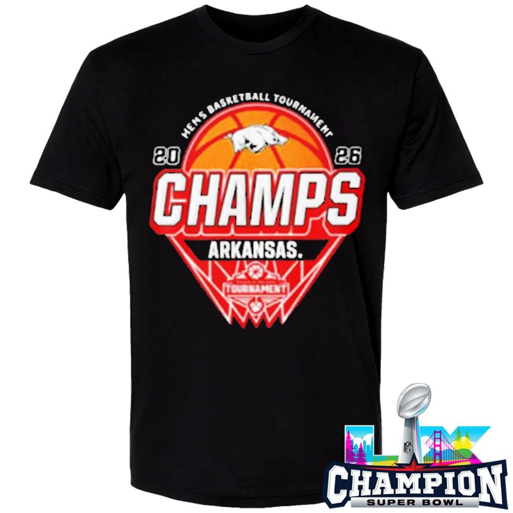 Arkansas Razorbacks Champions 2026 Sec Men’s Basketball Tournament 2026 Shirt