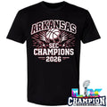 Arkansas Razorbacks Champions Sec Men’s Basketball Tournament 2026 Shirt