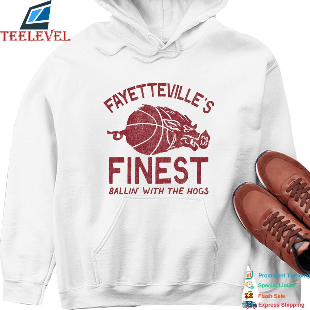 Arkansas Razorbacks Fayetteville’s Finest Ballin’ With The Hogs T-shirts