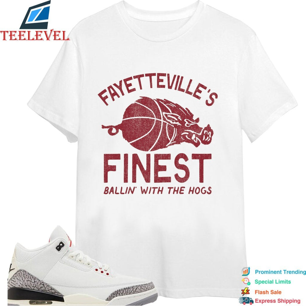 Arkansas Razorbacks Fayetteville’s Finest Ballin’ With The Hogs T-shirts