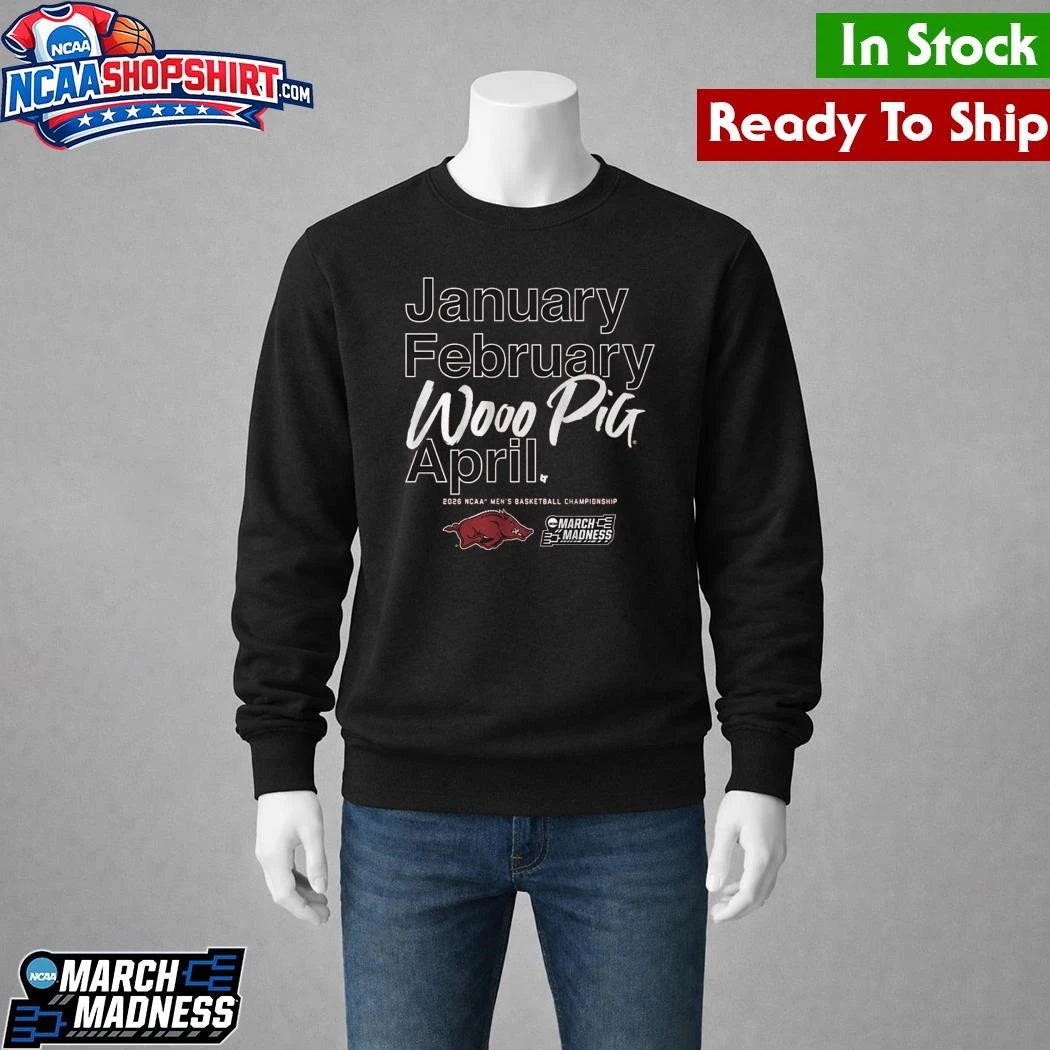 Arkansas Razorbacks MBB 2026 March Madness Month Shirt