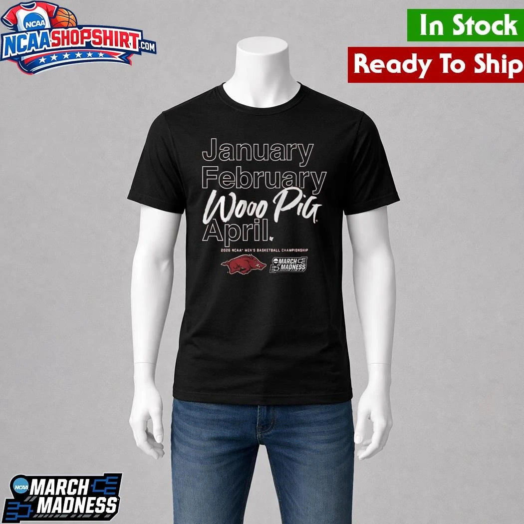 Arkansas Razorbacks MBB 2026 March Madness Month Shirt