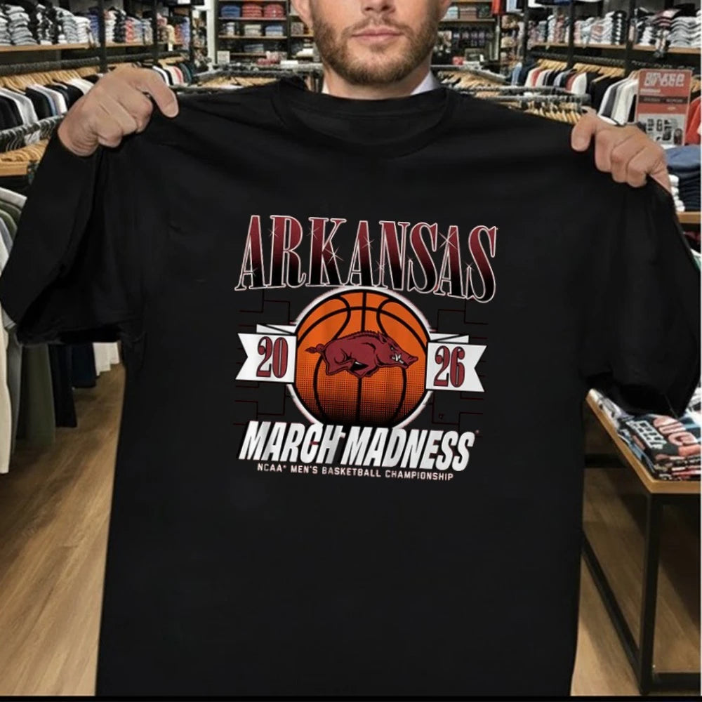 Arkansas Razorbacks MBB 2026 March Madness NCAA Men’s BAsketball Championship Shirt