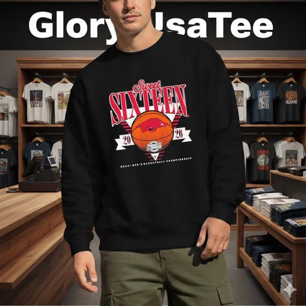 Arkansas Razorbacks MBB 2026 Sweet Sixteen Shirt