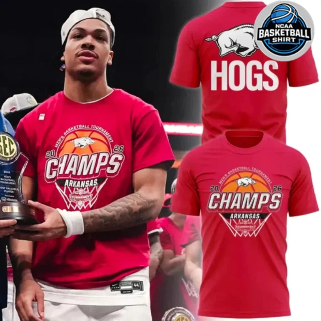 Arkansas Razorbacks Men’s Basketball 2026 Tournament Champions T-Shirt