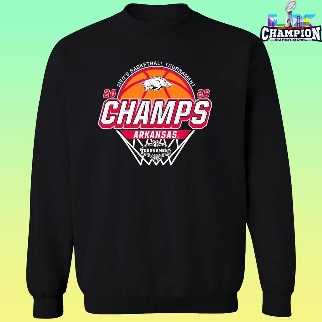 Arkansas Razorbacks Men’s Basketball Sec Champs 2026 Shirt