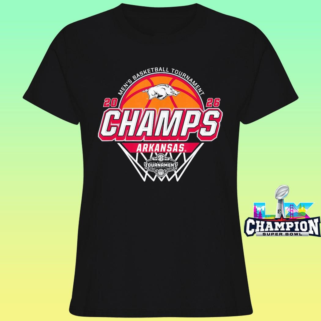 Arkansas Razorbacks Men’s Basketball Sec Champs 2026 Shirt