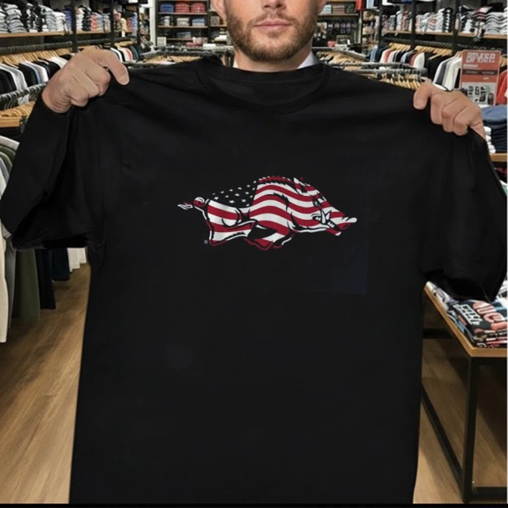 Arkansas Razorbacks Patriotic Marks Primary Logo Shirt
