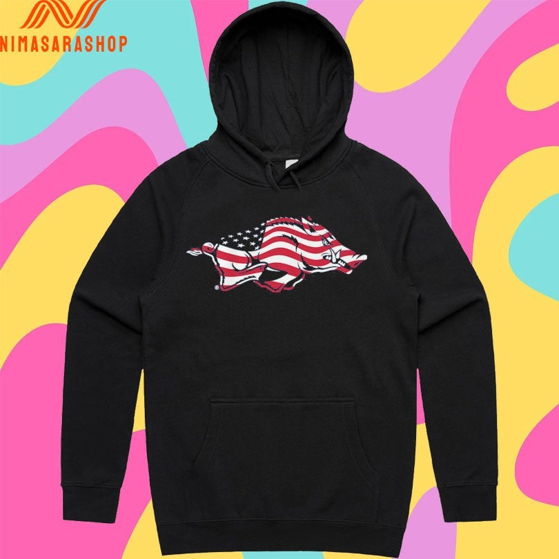 Arkansas Razorbacks Patriotic Marks Primary Logo Shirts