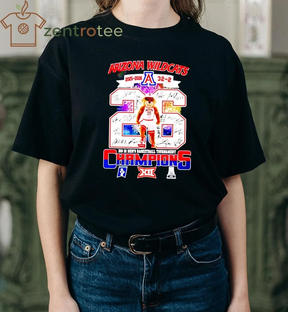 Arkansas Razorbacks SEC Men’s Basketball Tournament Champions 2026 32-2 signatures shirt