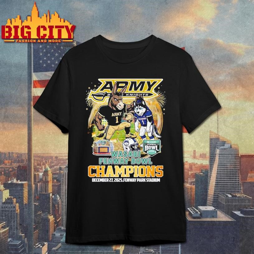 Army Black Knight 2025 Wasabi Fenway Bowl Champions Vintage Shirt