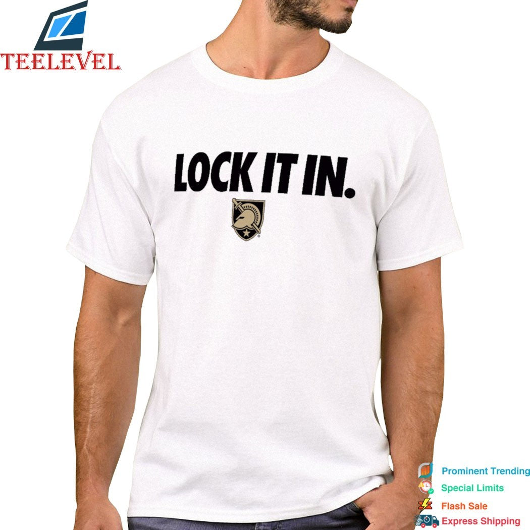 Army Black Knights Lock It In  T-Shirts