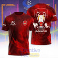 Arsenal F.C Champions League Final 2026 Tee Hoodie – Red