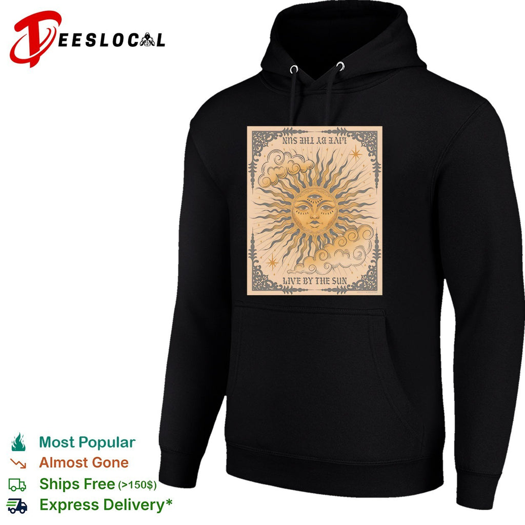 Ashley Bobaxter live by the sun tarot celestial shirt