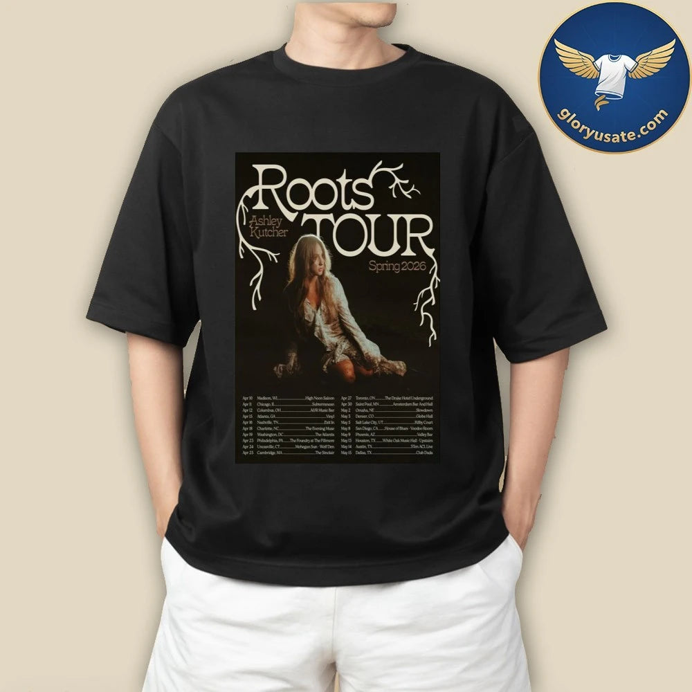 Ashley Kutcher Roots Tour 2026 Poster Shirt